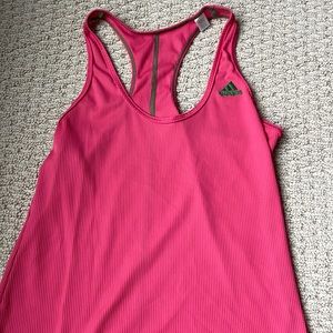 Pink adidas tennis top